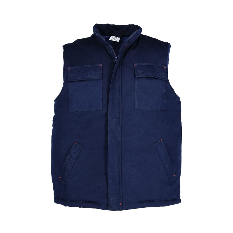 Radni prsluk SPARK, 100% pamuk, 270 g/m2, teget boje
